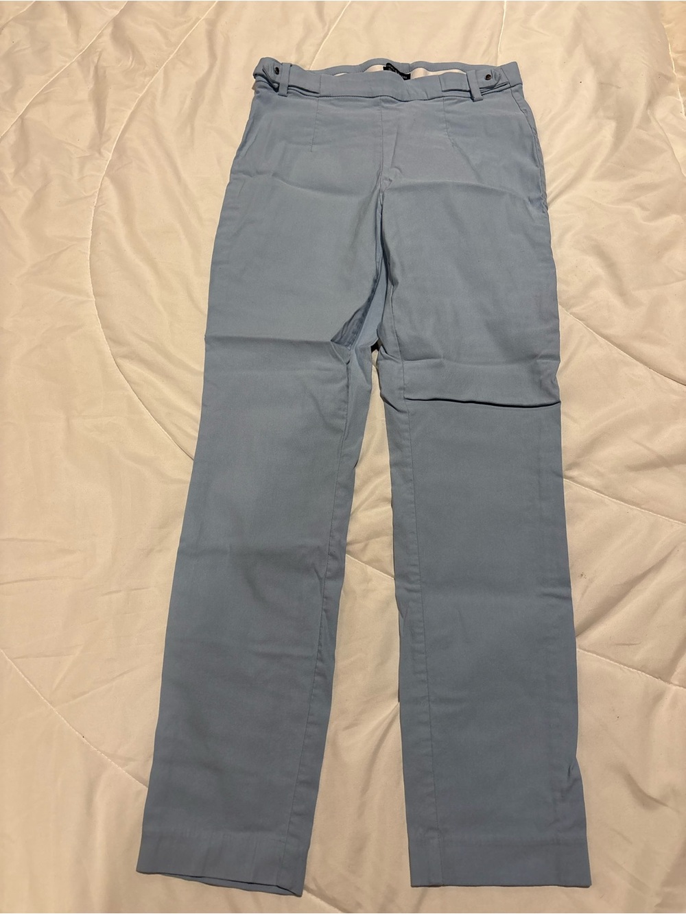 Violets & Rose Women's Straight-Leg Pants in Light Blue size 6/28